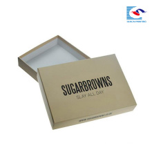 Manufacturer Plain printing Kraft paper drawer box custom for cosmetic